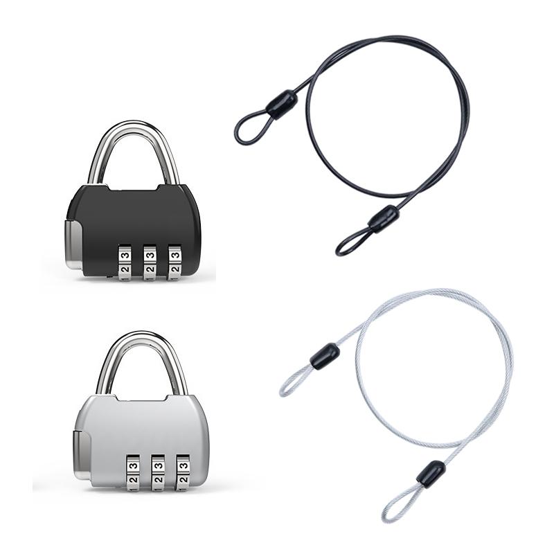 Cable Lock Flexible - ⑥ Security Steel Cable With 3