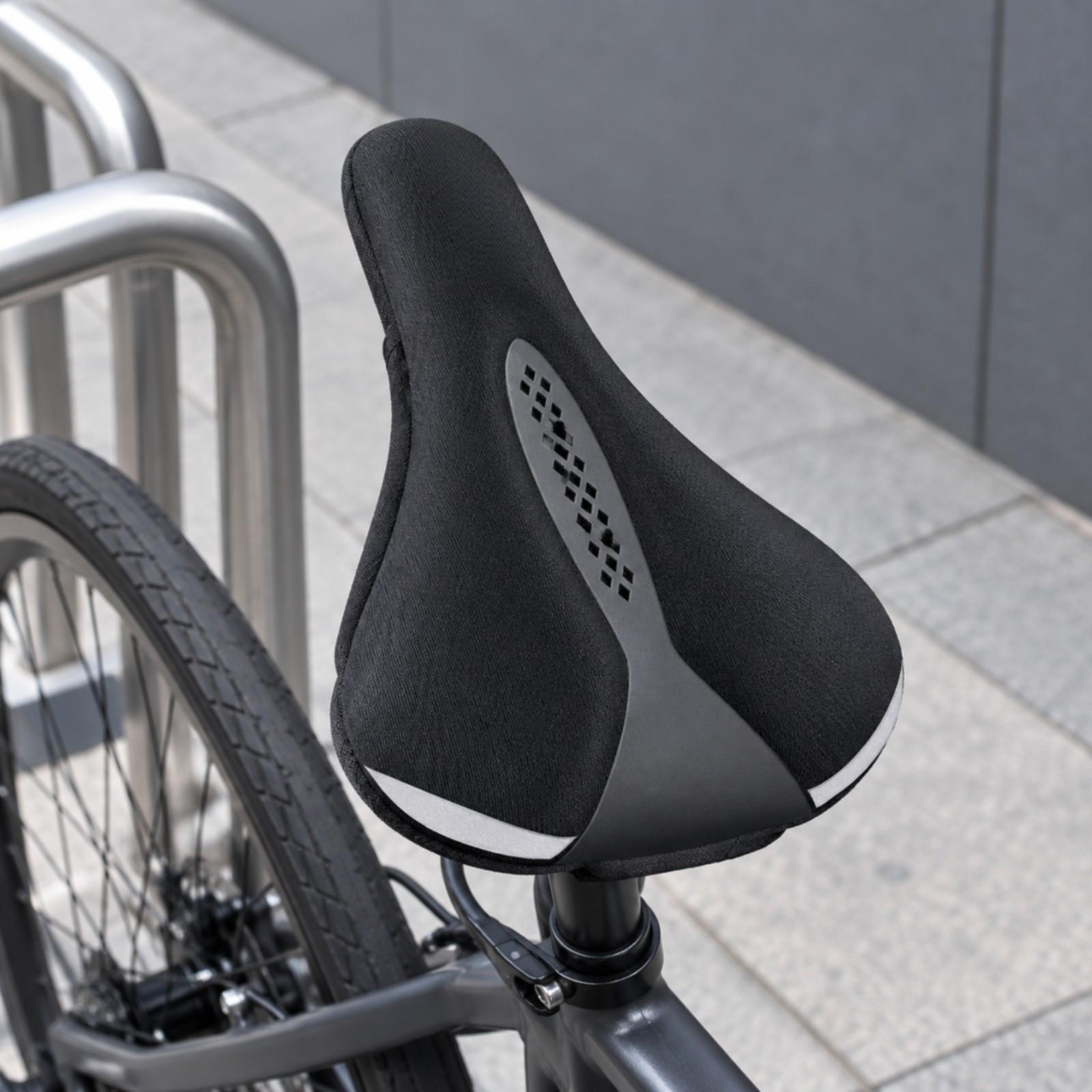Cycling Commute In Rain - Supportive Bicycle Saddle Pad Cover with