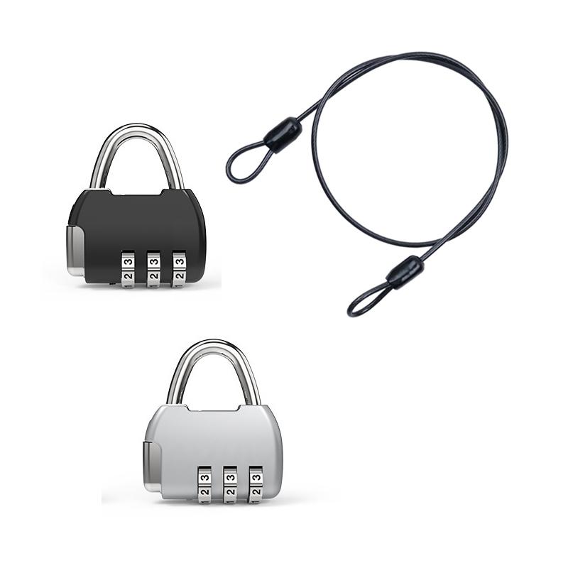 ⑥ Security Steel Cable With 3  - đánh giá và giá Cable Lock Flexible